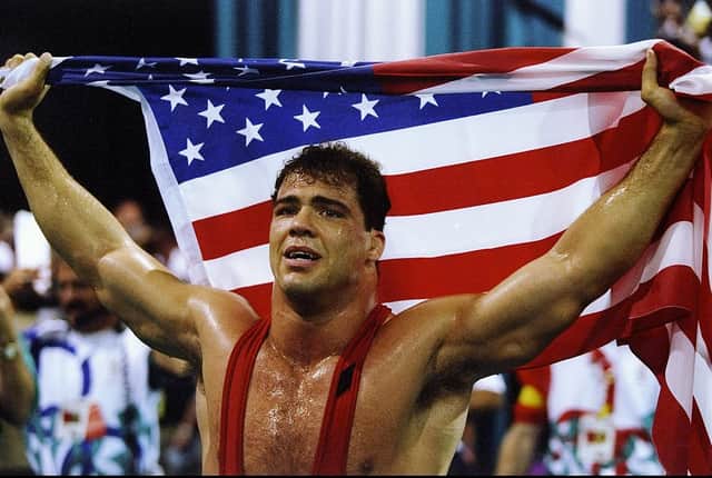 WWE Hall of Famer and Olympic gold medalist Kurt Angle headlines the line-up of special guests at the 2022 For The Love Of Wrestling event in Liverpool (Getty)