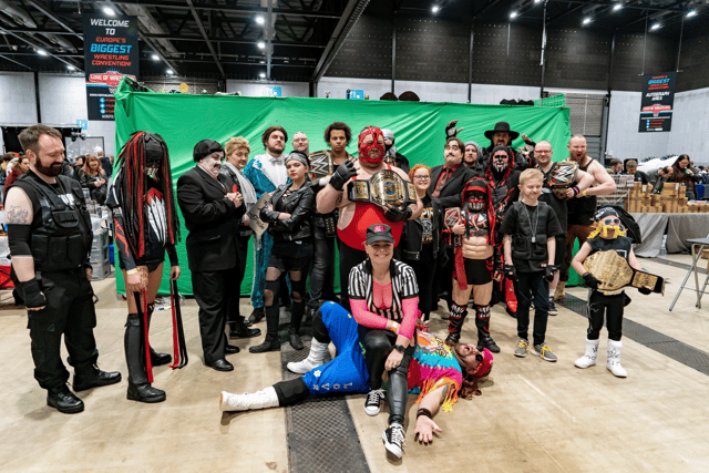 Fans dressing up as their favourite wrestlers during the debut For The Love Of Wrestling event in 2019 (For The Love Of Wrestling)