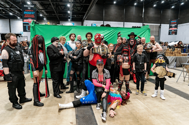 Fans dressing up as their favourite wrestlers during the debut For The Love Of Wrestling event in 2019 (For The Love Of Wrestling)