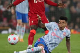 Liverpool midfielder Naby Keita was lucky not to see red after a late challenge on Jesse Lingard.  