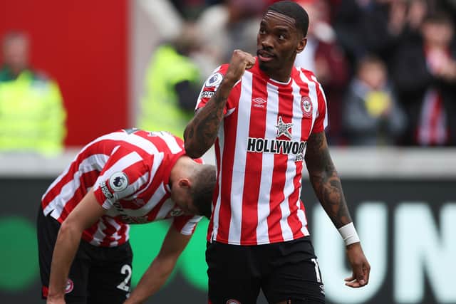 Brentford’s Ivan Toney has 12 Premier League goals this season - the joint-highest of any Englishman in the league.  