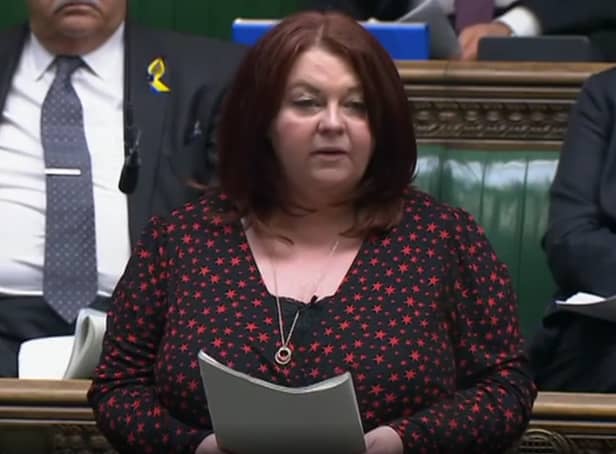 <p>Liverpool MP Paula Barker. Image: Parliament TV</p>