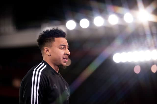 Manchester United midfielder Jesse Lingard. Picture: Ash Donelon/Manchester United via Getty Images