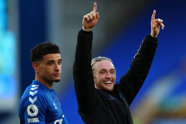 Tom Davies starts for Everton in his first appearance since November  
