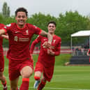 Rhys Williams celebrates scoring for Liverpool under-23s. Picture: Nick Taylor/Liverpool FC/Liverpool FC via Getty Images