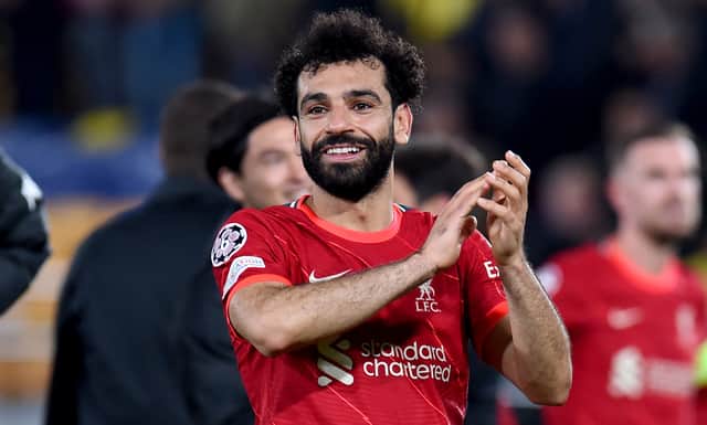 Mo Salah celebrates Liverpool reaching the Champions League final. Picture: John Powell/Liverpool FC via Getty Images