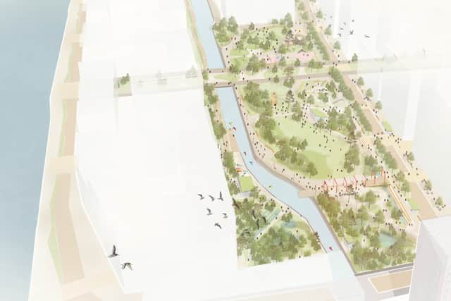 What the new Central Park at Liverpool Waters might look like. Image: Peel L&P