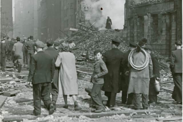 Strand Street and James Street, city centre, 3-4 May 1941. Photo: Merseyside Police