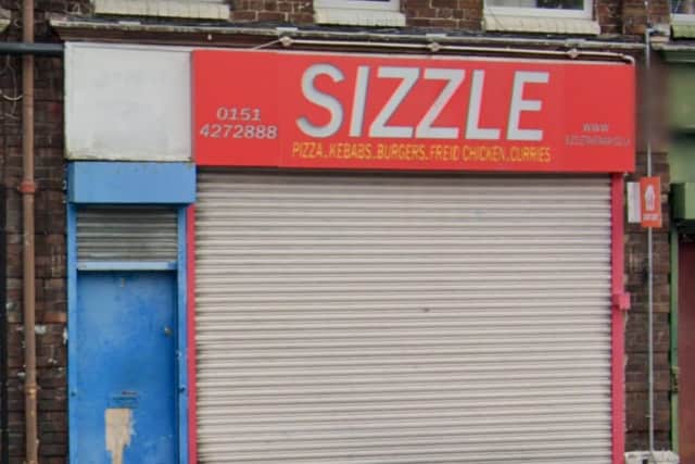 Sizzle Takeaway, Liverpool. Image: Google