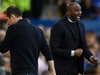 Frank Lampard reacts to Patrick Viera appearing to kick Everton fan during pitch invasion 