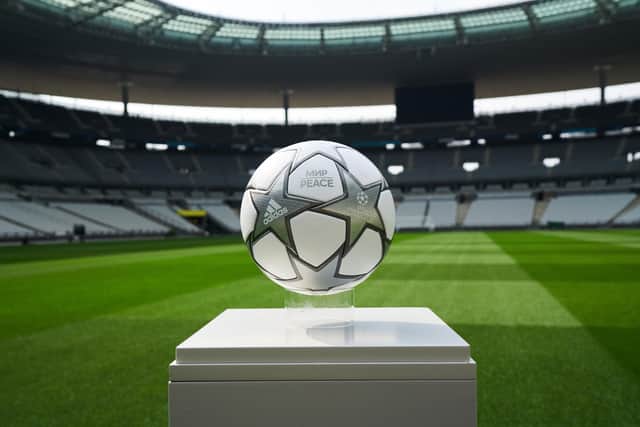 The message of peace on the Champions League Final 2022 ball (Photo: Adidas) 