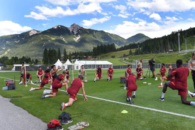 Liverpool during pre-season in  Austria. Picture: John Powell/Liverpool FC via Getty Images