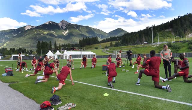 Liverpool during pre-season in  Austria. Picture: John Powell/Liverpool FC via Getty Images