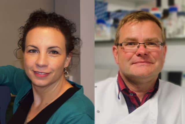 University of Liverpool scientists Professor Claire Eyers and Professor James Stewart of ‘Team Nanobodies’.  (Picture: University of Liverpool)
