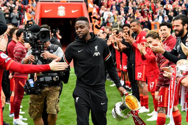 Liverpool have announced Divock Origi’s exit. (Photo by Andrew Powell/Liverpool FC via Getty Images)
