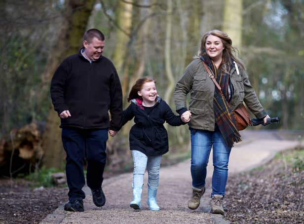 <p>A family enjoying walking in the woods. Image: World Obesity Federation</p>