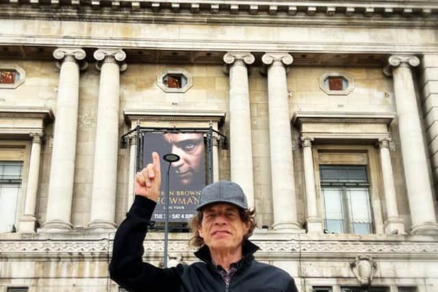 Mick Jagger outside the Empire Theatre, where the Rolling Stones played in 1971. Image: @MickJagger/twitter