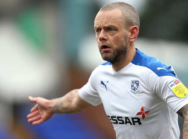<p>Jay Spearing in action for Tranmere. Picture: Lewis Storey/Getty Images</p>