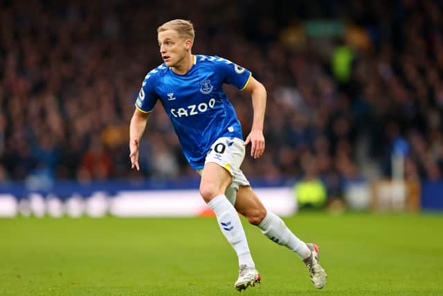 Donny van de Beek has departed Everton after his loan spell. Picture:  Marc Atkins/Getty Images
