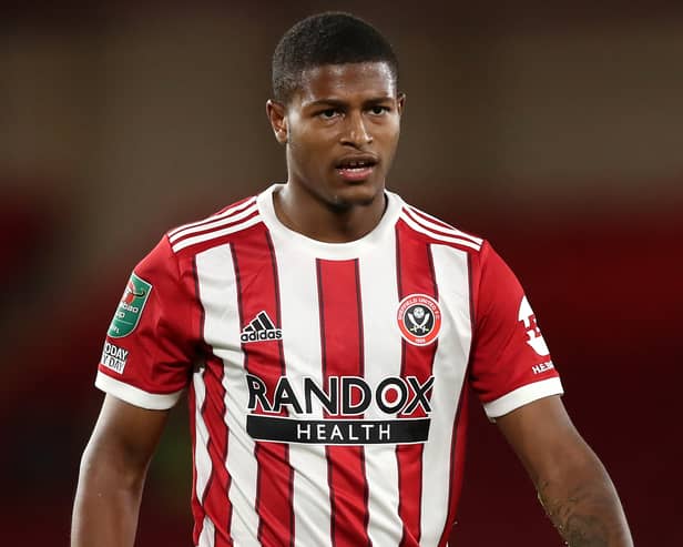 Sheffield United and former Liverpool forward Rhian Brewster. Picture: George Wood/Getty Images
