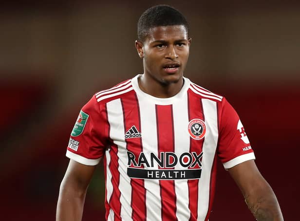 <p>Sheffield United and former Liverpool forward Rhian Brewster. Picture: George Wood/Getty Images</p>