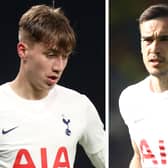 Tottenham pair Jack Clarke and Harry Winks. Pictures: Getty Images