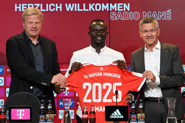 Sadio Mane joined Bayern Munich from Liverpool for a fee that could reach £35m. Picture: CHRISTOF STACHE/AFP via Getty Images