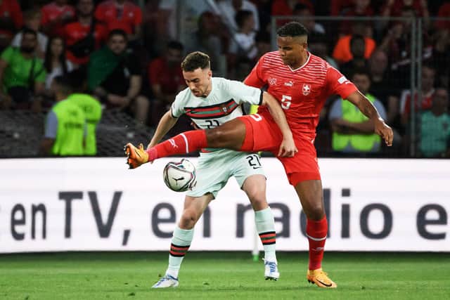 Diogo Jota in action for Portugal. Picture:  FABRICE COFFRINI/AFP via Getty Images