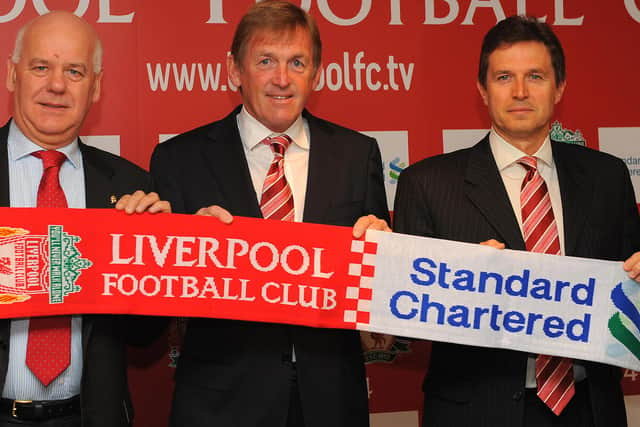 Standard Chartered started sponsoring Liverpool in 2010. Picture: ANDREW YATES/AFP via Getty Images