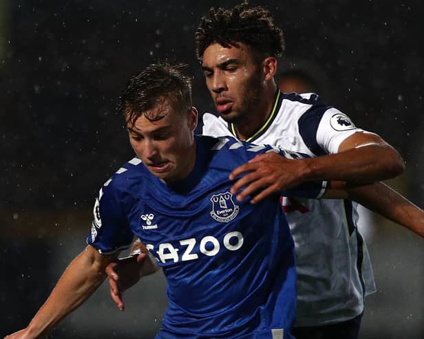 Ryan Astley in action for Everton under-23s. Picture:  Jan Kruger/Getty Images