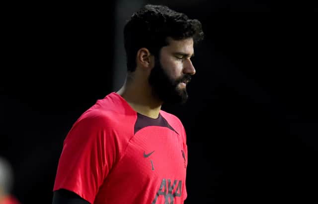 Liverpool goalkeeper Alisson Becker. Picture: Andrew Powell/Liverpool FC via Getty Images