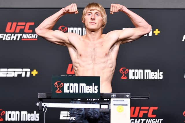 Paddy Pimblett  weigh in (Getty Images)