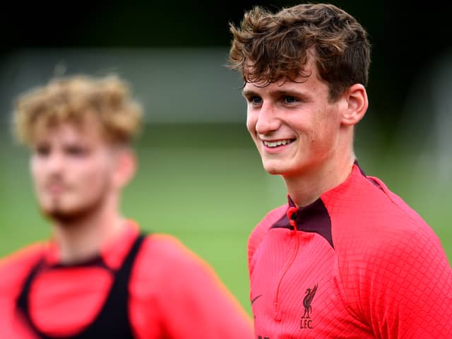 Liverpool midfielder Tyler Morton. Picture: Andrew Powell/Liverpool FC via Getty Images