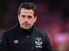 Marco Silva was sacked by Everton after their Merseyside derby loss to Liverpool in December 2019. Picture: Laurence Griffiths/Getty Images