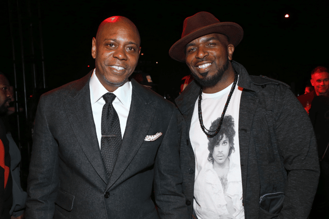 Dave Chappelle and Chris Rob attend the Opening Night Party presented by NETFLIX IS A JOKE