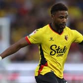 Emmanuel Dennis in action for Watford against Sheffield United. Picture: Marc Atkins/Getty Images