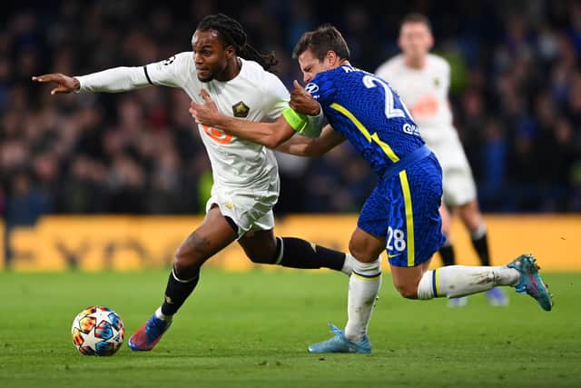 Renato Sanches in action for Lille against Chelsea in the Champions League. Picture: Shaun Botterill/Getty Images