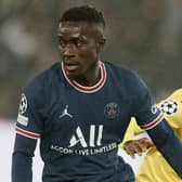 Idrissa Gueye in action for PSG. Picture: BRUNO FAHY/BELGA MAG/AFP via Getty Images