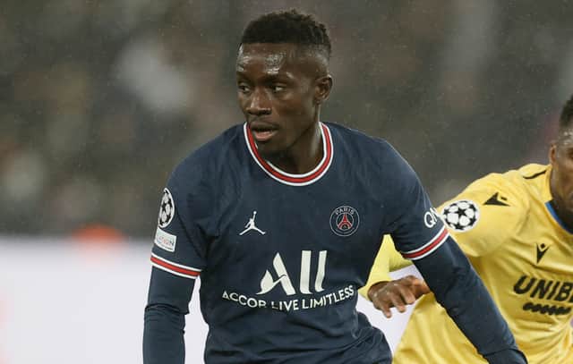 Idrissa Gueye in action for PSG. Picture: BRUNO FAHY/BELGA MAG/AFP via Getty Images