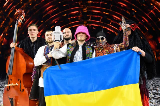 Ukraine’s  Kalush Orchestra won 2022 Eurovision, hosted in Italy