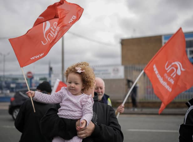 <p>Stagecoach workers took strike action for fair pay. Image: Christopher Furlong/Getty</p>