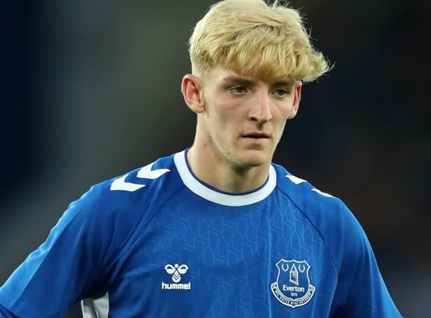 <p>Everton’s Anthony Gordon. Photo: Jan Kruger/Getty Images</p>