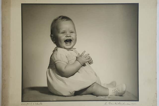 Portrait of Mrs Johnson’s baby, 1940, before restoration. Image: Hardman/National Trust