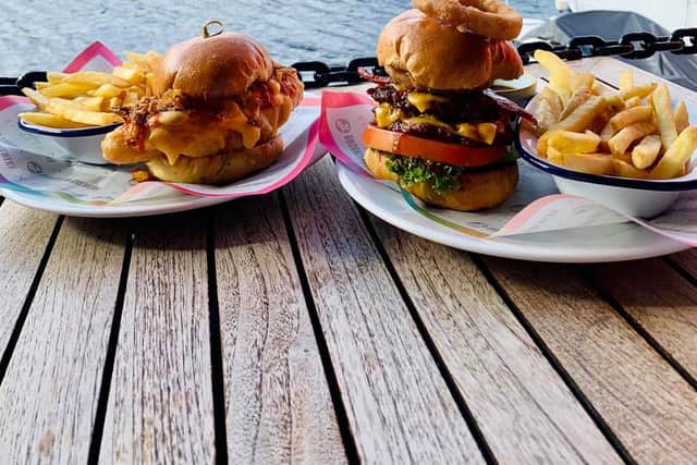 Burgers with a view at Revolution. Image: PR