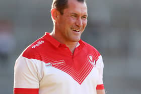 Kristian Woolf, Head Coach of St Helens. Photo: Lewis Storey/Getty Images