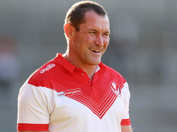 Kristian Woolf, Head Coach of St Helens. Photo: Lewis Storey/Getty Images