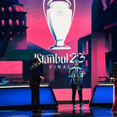 UEFA Champions League draw. Image: OZAN KOSE/AFP via Getty Images