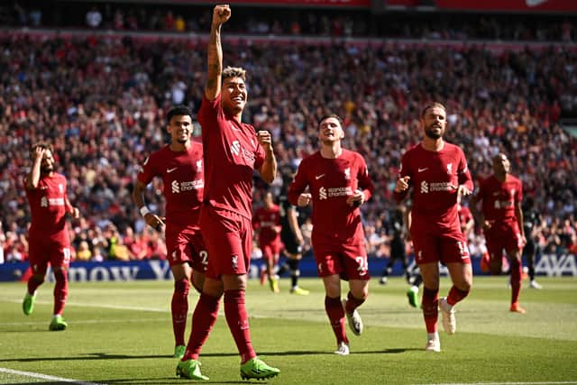 Roberto Firmino scored twice and provided three assists. Photo: OLI SCARFF/AFP via Getty Images