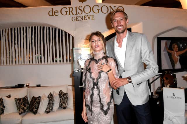 Abbey Clancy and Peter Crouch attend The Costa Smeralda Invitational Gala Dinner at Cala di Volpe Hotel - Costa Smeralda on June 17, 2017 in Olbia, Italy.  (Photo by Valerio Pennicino/Getty Images for Professional Sports Group)