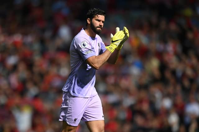 Liverpool keeper Alisson Becker. Picture: Michael Regan/Getty Images